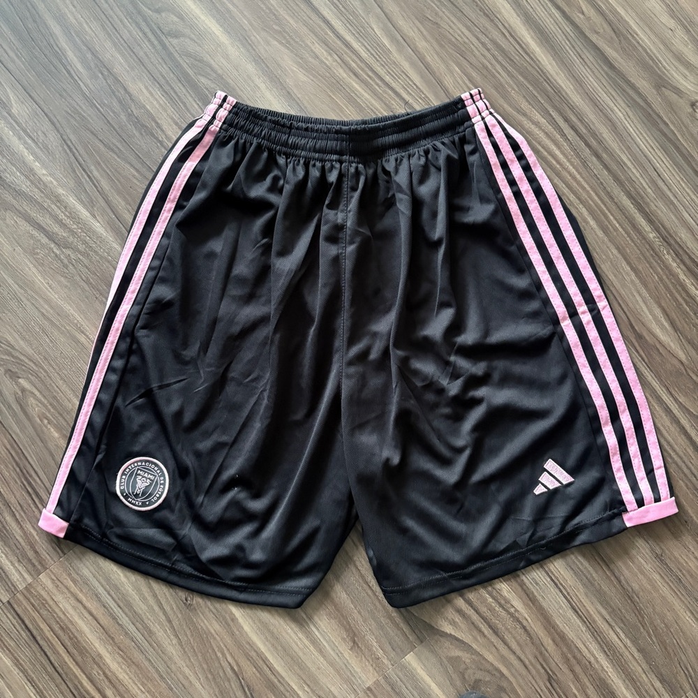 Inter Miami Black and Pink Soccer Shorts